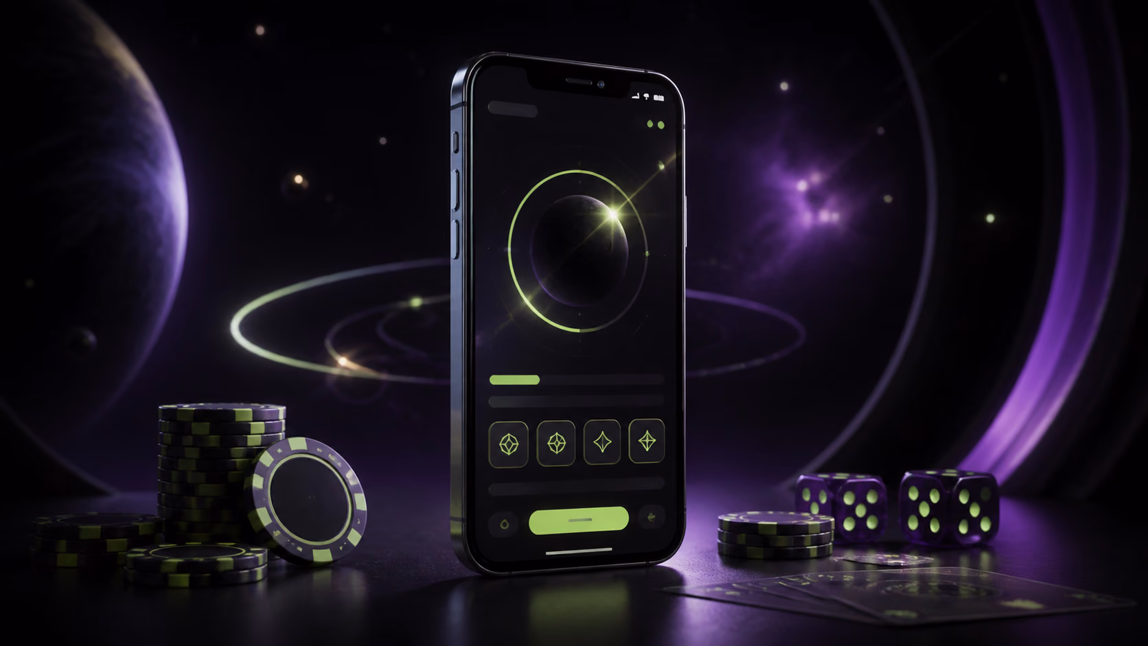 Smartphone voor mobiel spelen bij Starzino